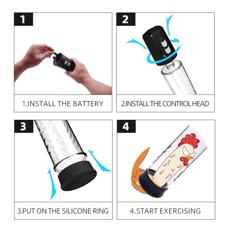 STD Electric Penis Automatic STD Clear Penis Pumps