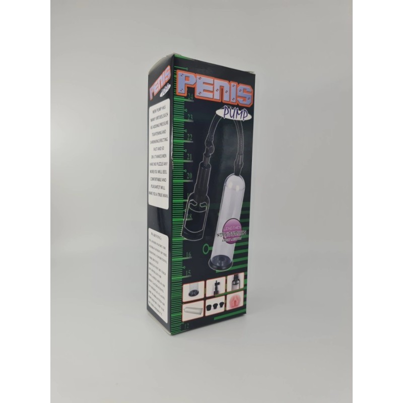 STD Penis Pump STD with 4 Silicone Sleeves Clear Penis Pumps