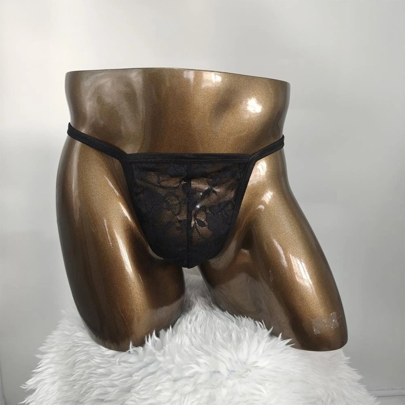 STD Ανδρικό Στρινγκ Floral STD Μαύρο Strings