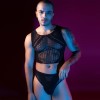 STD Ανδρικό Διχτυωτό Σετ STD Stretchy Μαύρο Ολόσωμα
