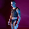 STD Ανδρικό Διχτυωτό Σετ STD Stretchy Μαύρο Ολόσωμα