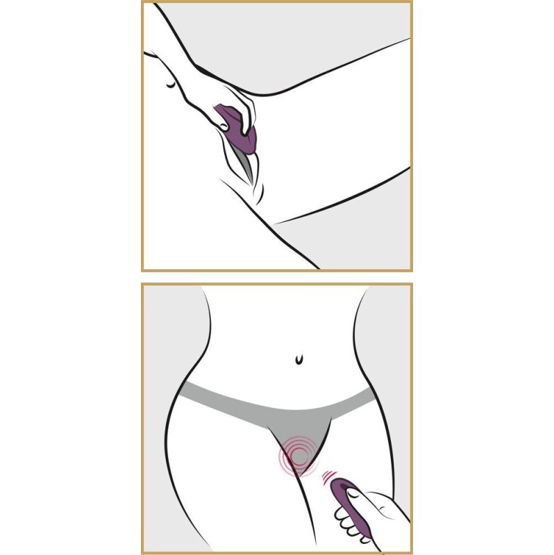 Underwear Vibrator with Remote Control Sweet Smile Purple