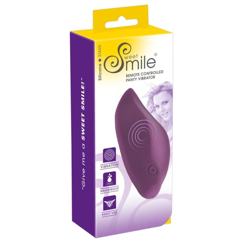 Underwear Vibrator with Remote Control Sweet Smile Purple