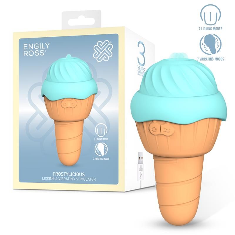 Satisfyer Κλειτοριδικός Δονητής Engily Ross Frostylicious Γαλάζιο Solo Play