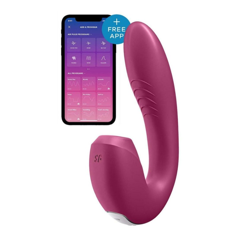 Κλειτοριδικός & G-Spot Δονητής Satisfyer Sunray Μπορντό Satisfyer Κλειτοριδικός & G-Spot Δονητής Satisfyer Sunray Μπορντό G-Spot