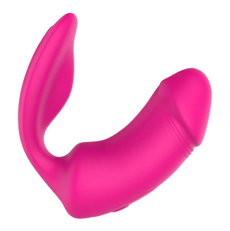 Clitoral Vibrator Dreamtoys with Remote Control Remote Duo Pleaser Pink