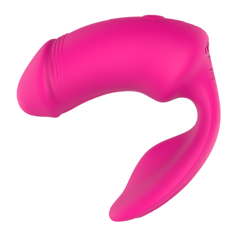 Clitoral Vibrator Dreamtoys with Remote Control Remote Duo Pleaser Pink