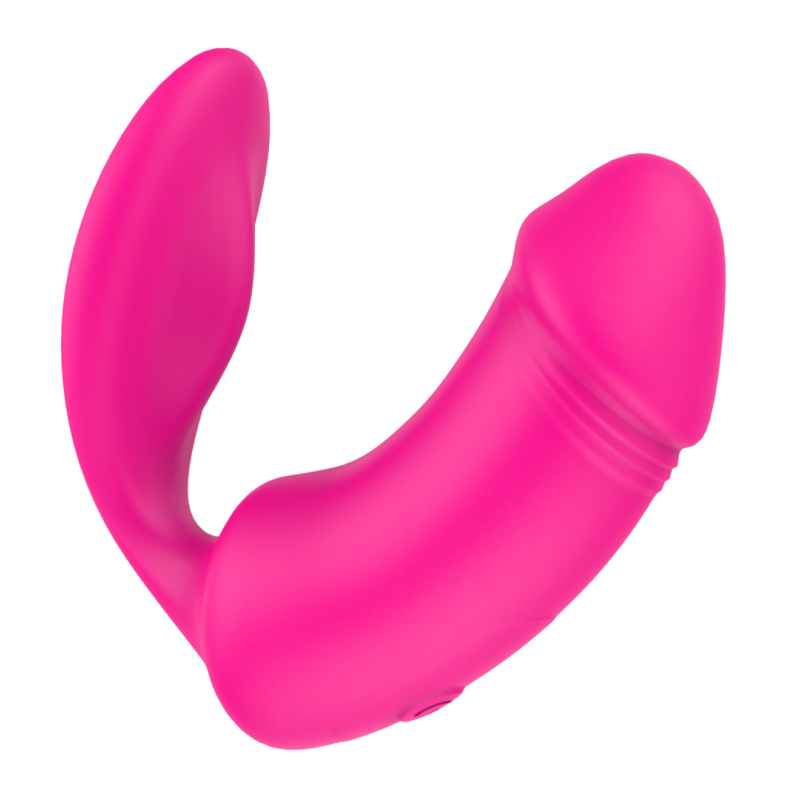 Clitoral Vibrator Dreamtoys with Remote Control Remote Duo Pleaser Pink