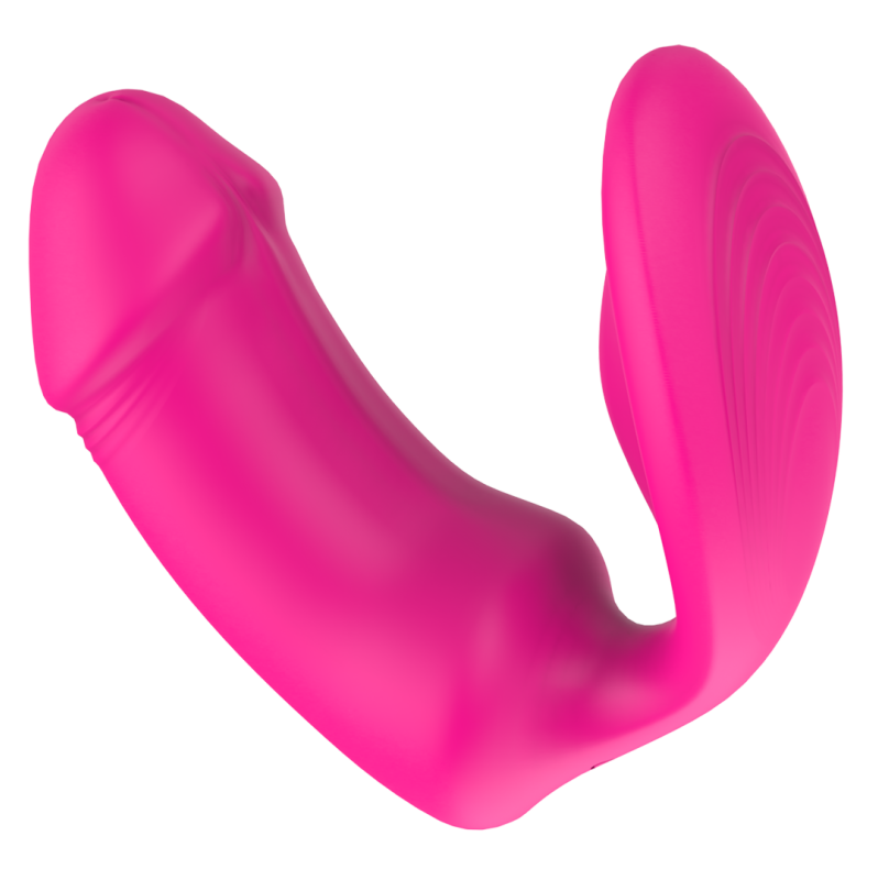 Clitoral Vibrator Dreamtoys with Remote Control Remote Duo Pleaser Pink