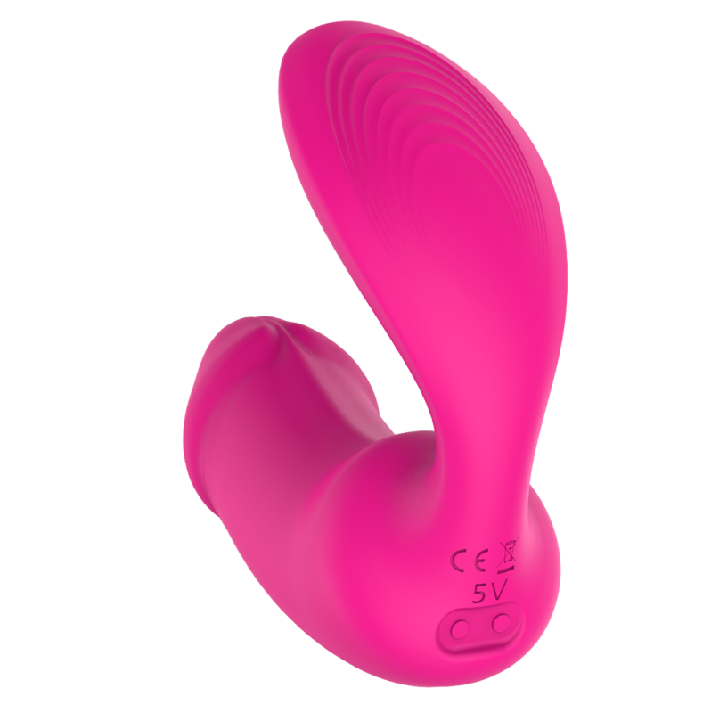 Clitoral Vibrator Dreamtoys with Remote Control Remote Duo Pleaser Pink