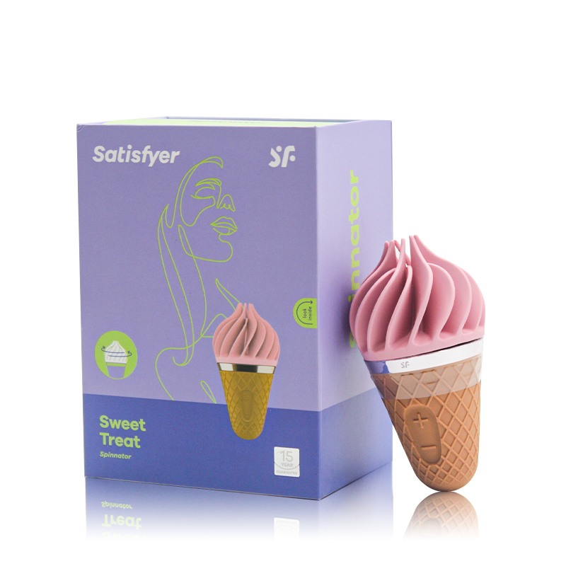 Satisfyer Clitoral Vibrator Satisfyer Sweet Treat Pink Solo Play