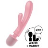 Satisfyer Rabbit & Wand Vibrator Satisfyer Triple Lover Pink Rabbit