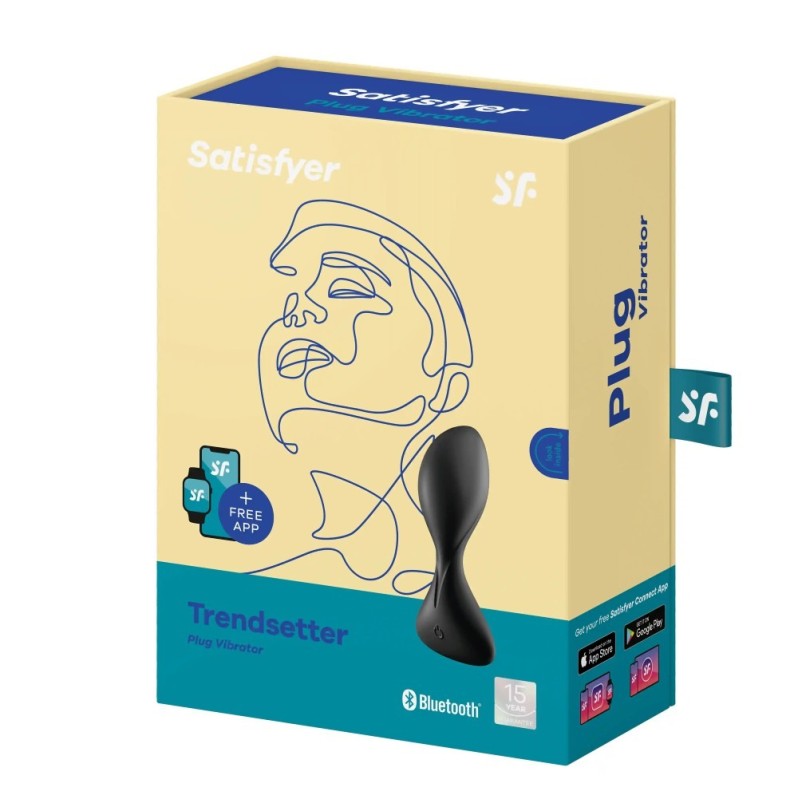 Vibrating Butt Plug Satisfyer Trendsetter Black