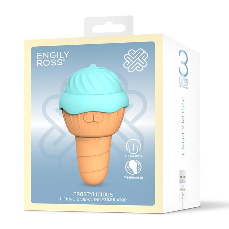 Satisfyer Κλειτοριδικός Δονητής Engily Ross Frostylicious Γαλάζιο Solo Play