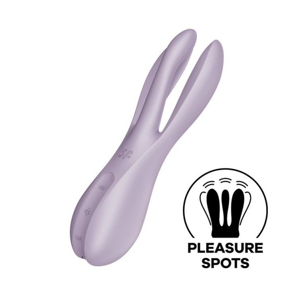 Κλειτοριδικός Δονητής Satisfyer Threesome 2 Λιλά Κλειτοριδικός Δονητής Satisfyer Threesome 2 Λιλά