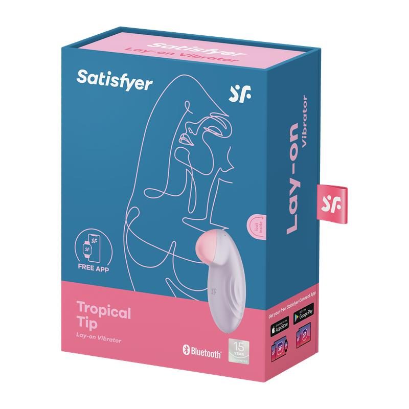 Satisfyer Κλειτοριδικός Δονητής Satisfyer Tropical Tip Λιλά Κλειτοριδικά