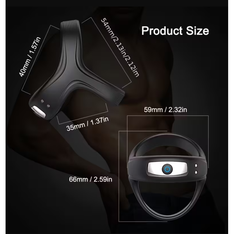 Love Market Δαχτυλίδι Πέους Και Όρχεων Love Market Prime Μαύρο Δαχτυλίδια Πέους