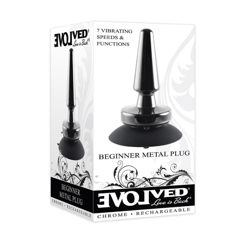 Πρωκτική Σφήνα με Δόνηση Evolved Beginner Metal Plug Evolved Πρωκτική Σφήνα με Δόνηση Evolved Beginner Metal Plug Σφήνες με δόνηση