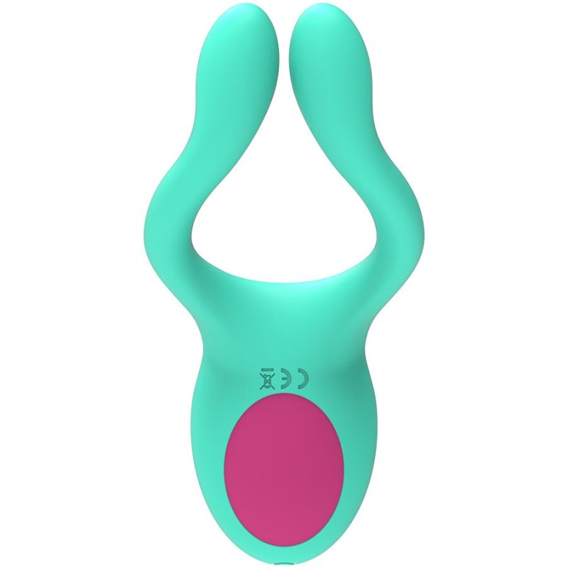 Couples Vibrator with Remote Control Happy Loky Frog Green Happy Loky Couples Vibrator with Remote Control Happy Loky Frog Green Sex Toys For Couples