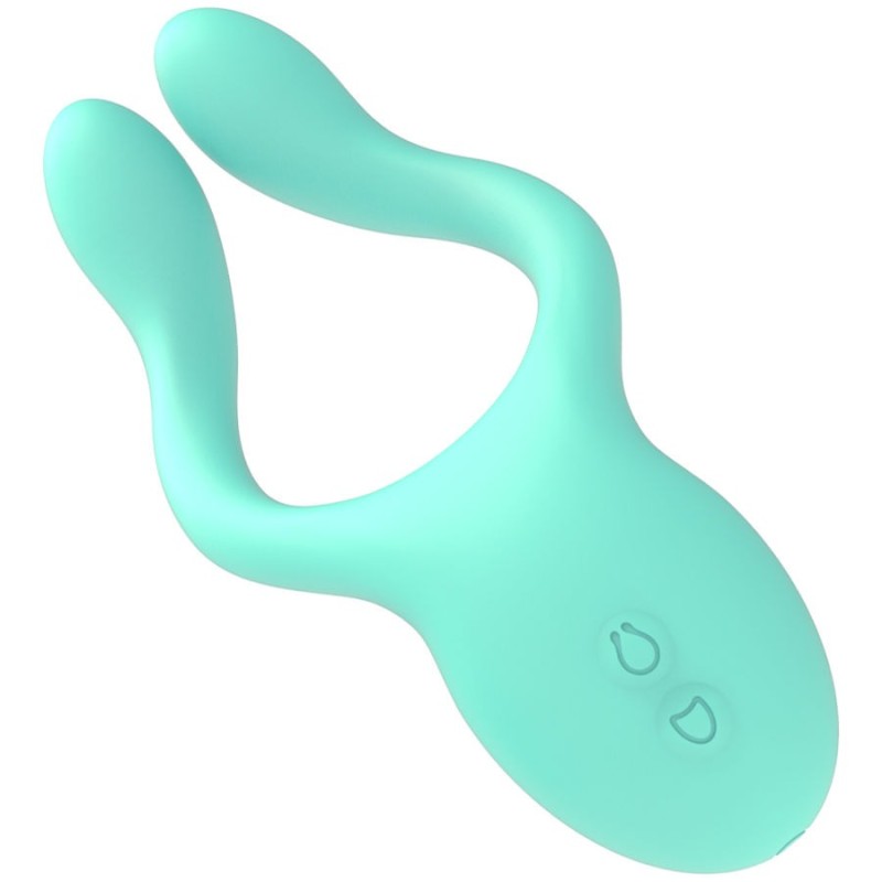 Couples Vibrator with Remote Control Happy Loky Frog Green Happy Loky Couples Vibrator with Remote Control Happy Loky Frog Green Sex Toys For Couples
