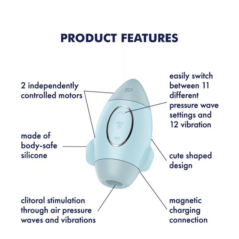 Κλειτοριδικός Δονητής Satisfyer Mission Control Γαλάζιος Satisfyer Κλειτοριδικός Δονητής Satisfyer Mission Control Γαλάζιος Κλειτοριδικά