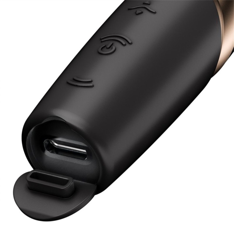 Satisfyer Κλειτοριδικός Δονητής Satisfyer Perfect Kiss Μαύρος Κλειτοριδικά