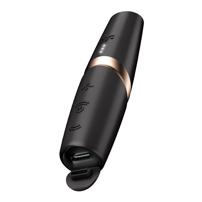 Satisfyer Κλειτοριδικός Δονητής Satisfyer Perfect Kiss Μαύρος Κλειτοριδικά