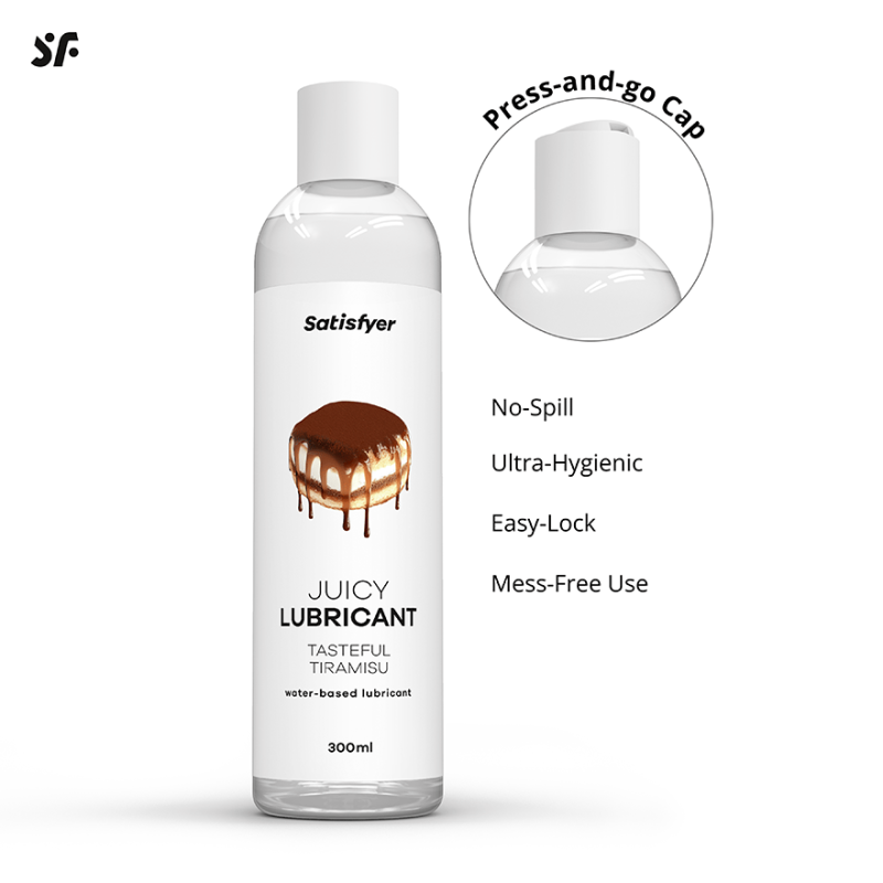 Satisfyer Λιπαντικό Νερού Με Γεύση Τιραμισού Satisfyer Juicy Lubricant 300ml Νερού
