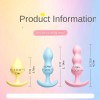 Pack of 3 Butt Plugs Flirting Colored Love Market Pack of 3 Butt Plugs Flirting Colored Non-Vibrating butt plugs