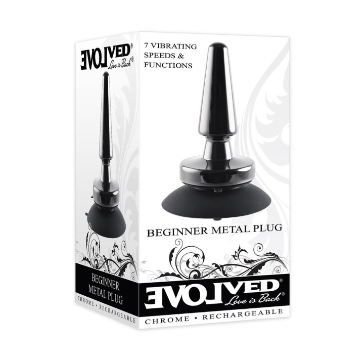 Πρωκτική Σφήνα με Δόνηση Evolved Beginner Metal Plug Evolved Πρωκτική Σφήνα με Δόνηση Evolved Beginner Metal Plug Σφήνες με δόνηση