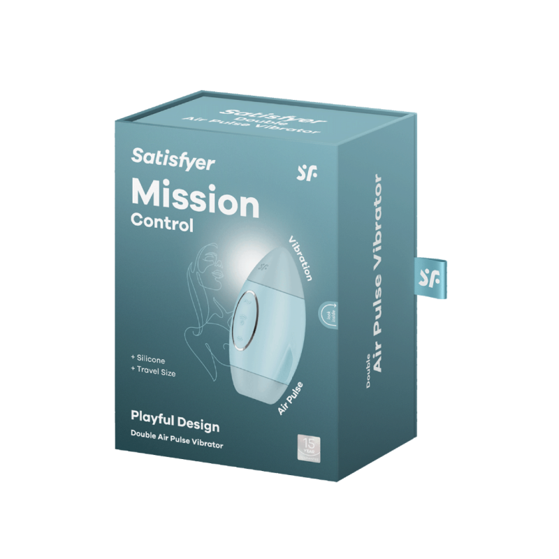 Satisfyer Κλειτοριδικός Δονητής Satisfyer Mission Control Μπλε Κλειτοριδικά