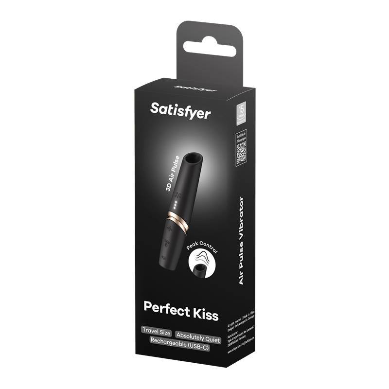 Κλειτοριδικός Δονητής Satisfyer Perfect Kiss Μαύρος Satisfyer Κλειτοριδικός Δονητής Satisfyer Perfect Kiss Μαύρος Κλειτοριδικά