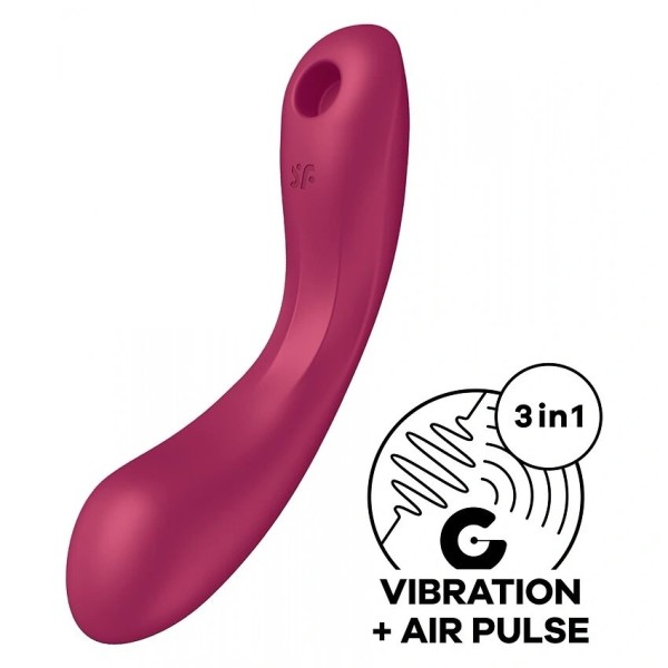 Clitoral & G-Spot Vibrator Satisfyer Curvy Trinity 1 Berry
