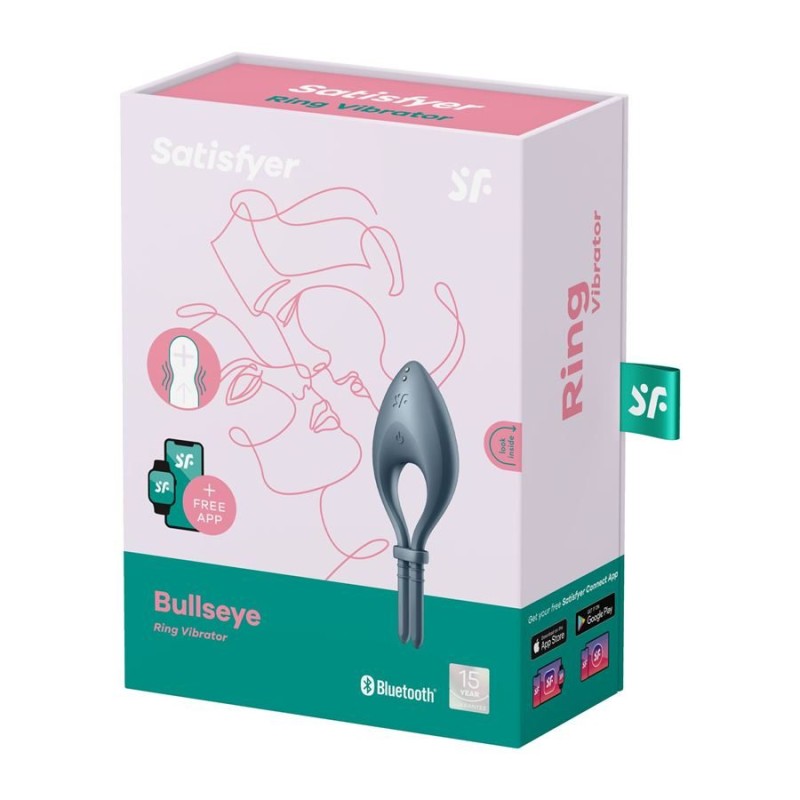 Satisfyer Δαχτυλίδι Πέους Satisfyer Bullseye Γκρι Δαχτυλίδια Πέους
