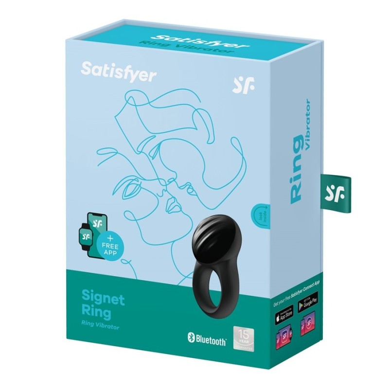 Satisfyer Δαχτυλίδι Πέους Satisfyer Signet Μαύρο Δαχτυλίδια Πέους