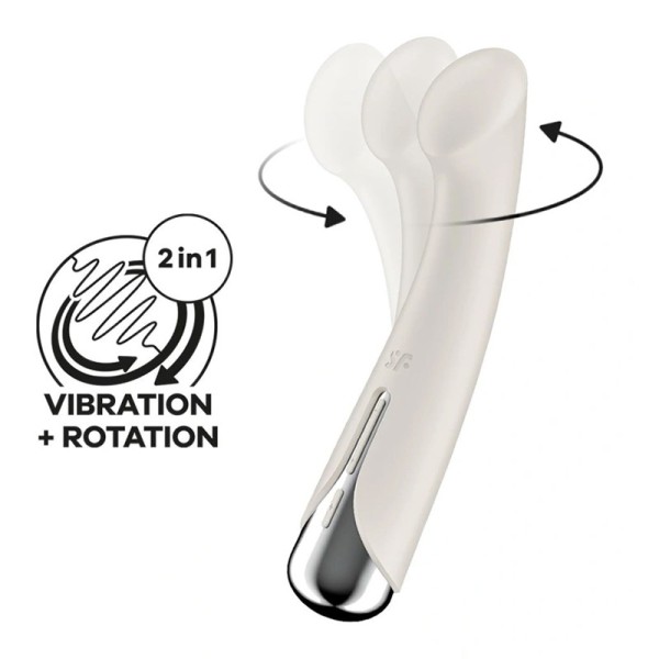 Δονητής G-Spot Satisfyer Spinning G-Spot 1 Λευκός