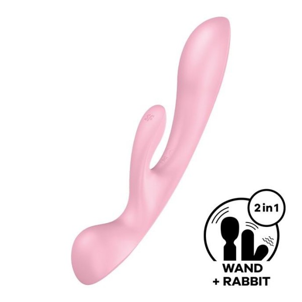 Δονητής Rabbit Satisfyer Triple Oh Ροζ Δονητής Rabbit Satisfyer Triple Oh Ροζ