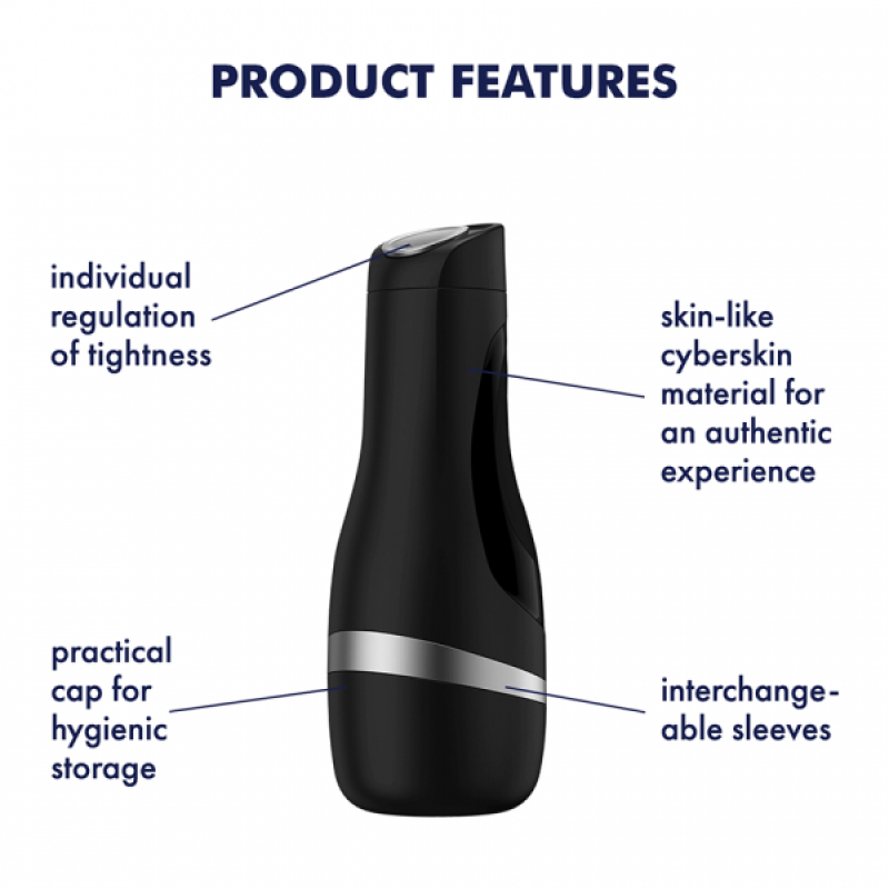 Αυνανιστήρι Satisfyer Men Classic Μαύρο Satisfyer Αυνανιστήρι Satisfyer Men Classic Μαύρο Με ουδέτερο άνοιγμα