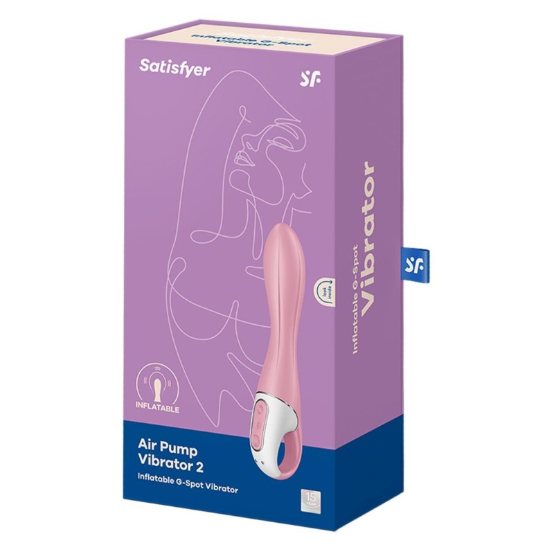 Satisfyer Φουσκωτός Δονητής G-Spot Satisfyer Air Pump 2 Ροζ G-Spot