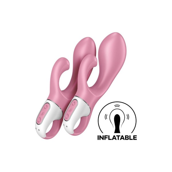 Φουσκωτός Δονητής Rabbit Satisfyer Air Pump Bunny 2 Ροζ Φουσκωτός Δονητής Rabbit Satisfyer Air Pump Bunny 2 Ροζ