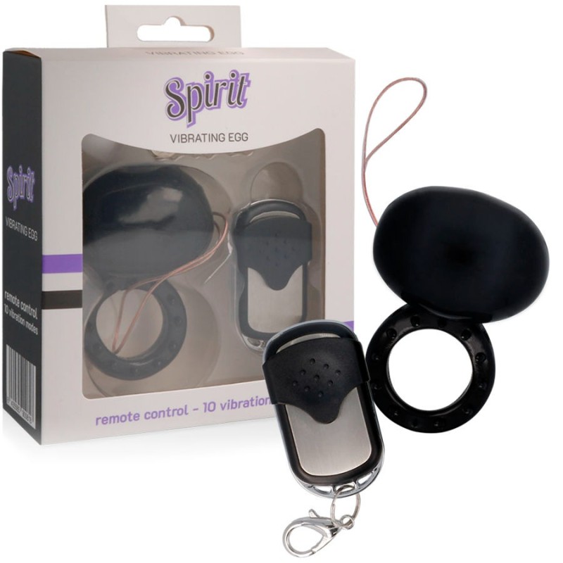 Cock Ring Spirit with Remote Control Black Spirit Cock Ring Spirit with Remote Control Black Cock Rings