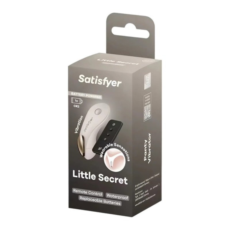 Satisfyer Underwear Vibrator Satisfyer Little Secret Battery White Panty Vibrators