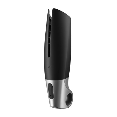 Vibrating Stroker Satisfyer Power Masturbator Black Vibrating Stroker Satisfyer Power Masturbator Black