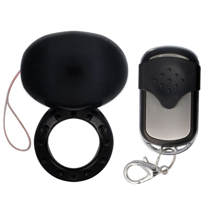 Cock Ring Spirit with Remote Control Black