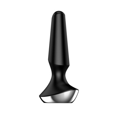 Vibrating Butt Plug Satisfyer Plug-ilicious 2 Black Vibrating Butt Plug Satisfyer Plug-ilicious 2 Black