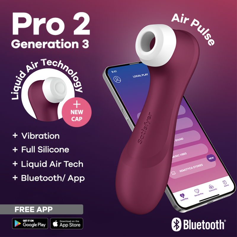 Satisfyer Κλειτοριδικός Δονητής με App Satisfyer Pro 2 Generation 3 Κόκκινος Κλειτοριδικά
