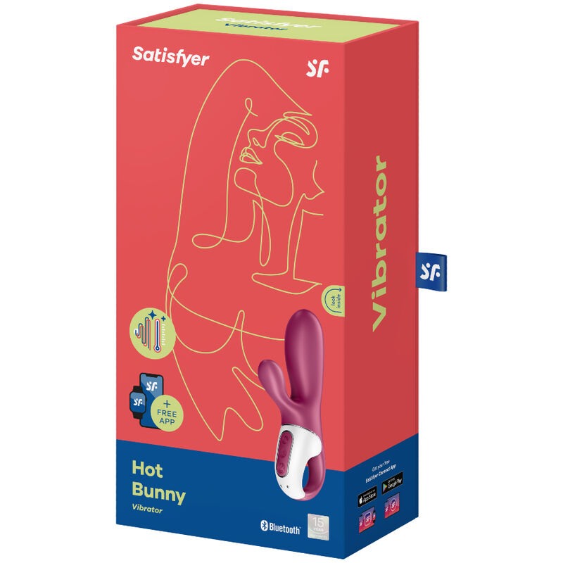 Θερμαινόμενος Δονητής Rabbit Satisfyer Hot Bunny Μοβ Θερμαινόμενος Δονητής Rabbit Satisfyer Hot Bunny Μοβ
