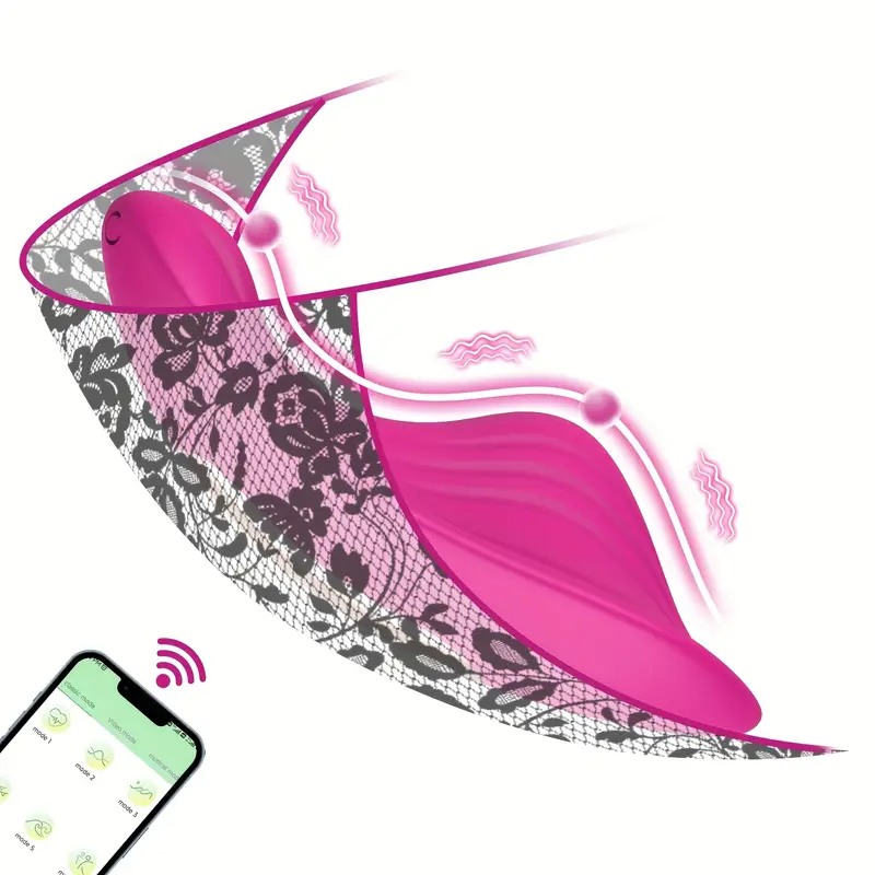 Underwear Vibrator Butterfly Bordeaux