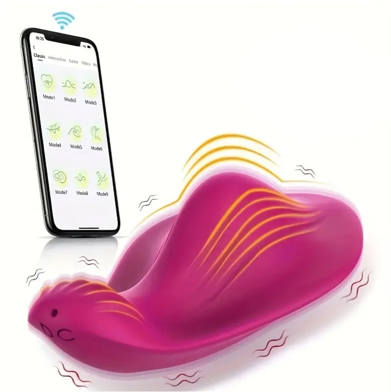 Underwear Vibrator Butterfly Bordeaux