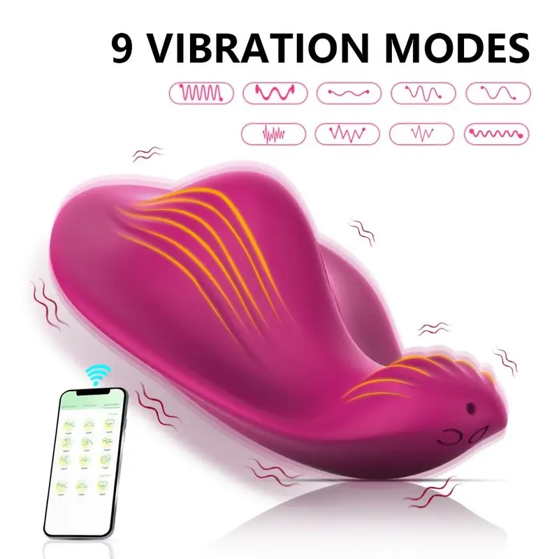 Underwear Vibrator Butterfly Bordeaux